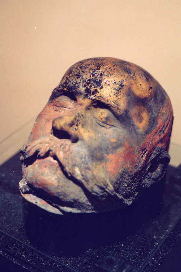 Bronze death mask of Taras Shevchenko