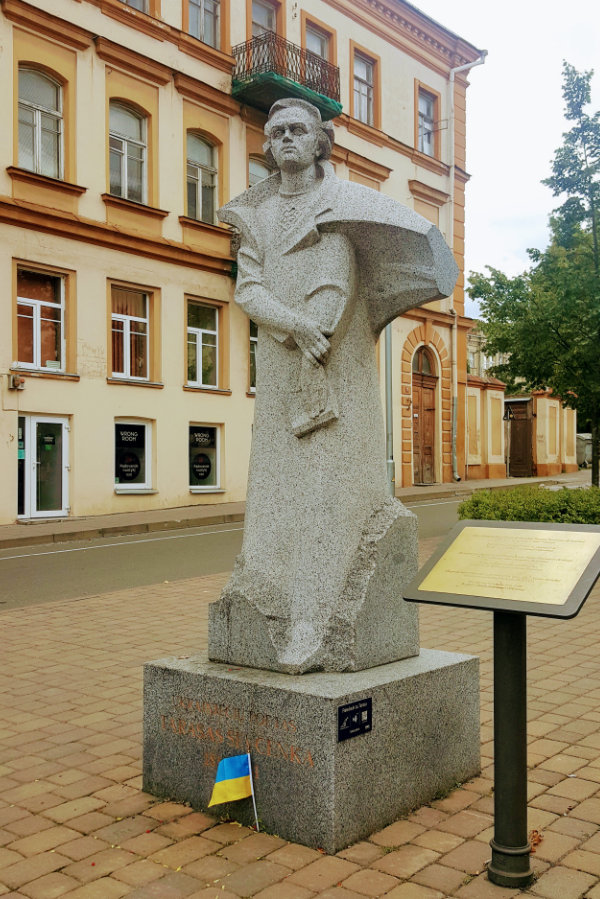 Taras Shechenko monument in Vilnus