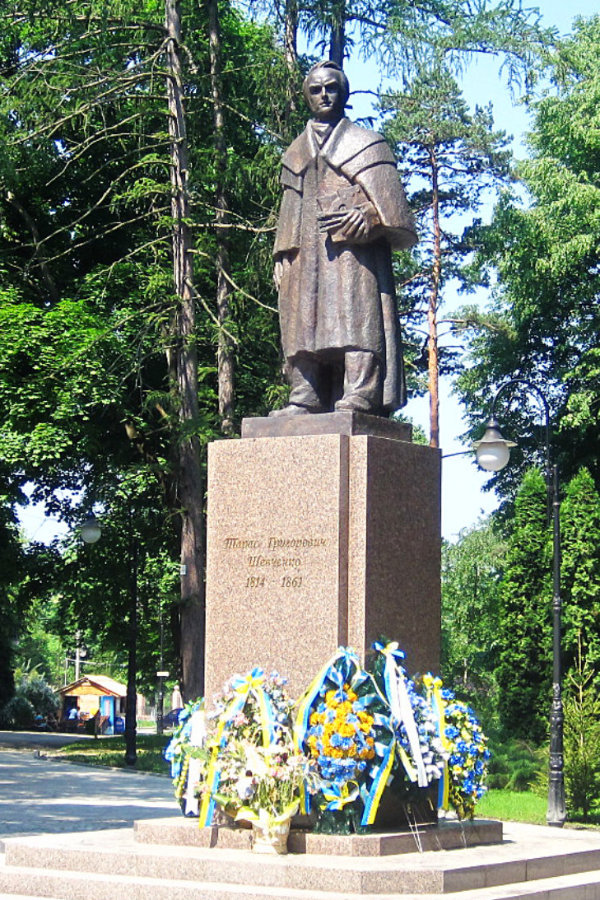 Taras Shevchenko monument in Ivano-Frankivsk