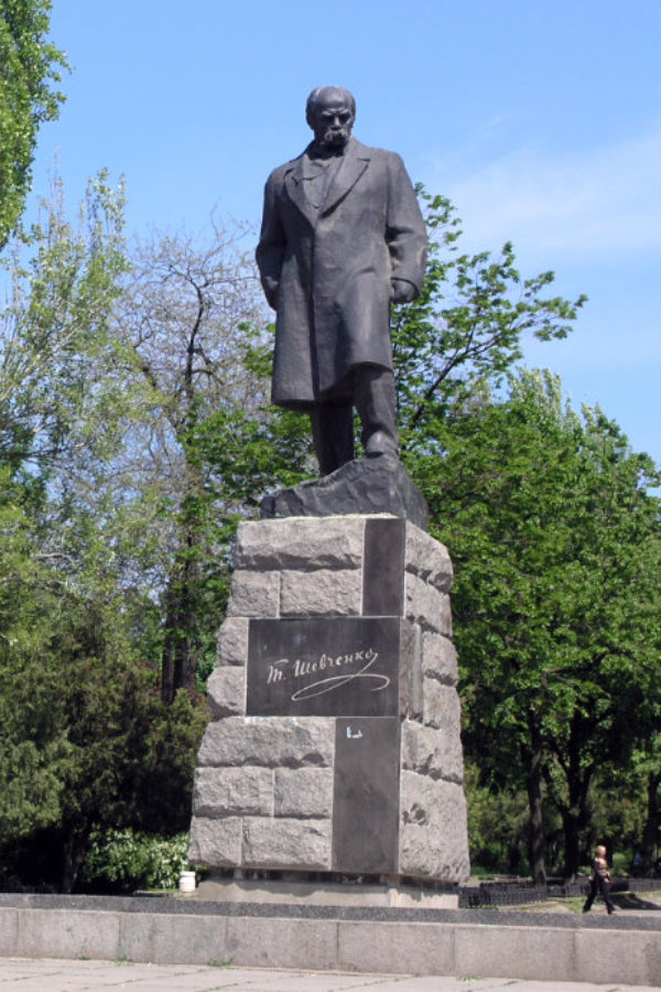 Taras Shevchenko monument in Odesa