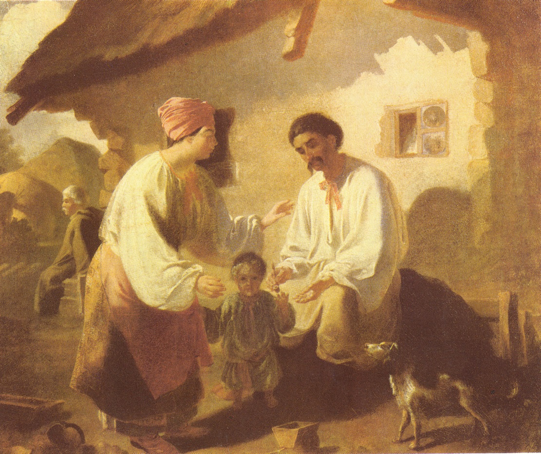 Peasant Family, 1843, oil